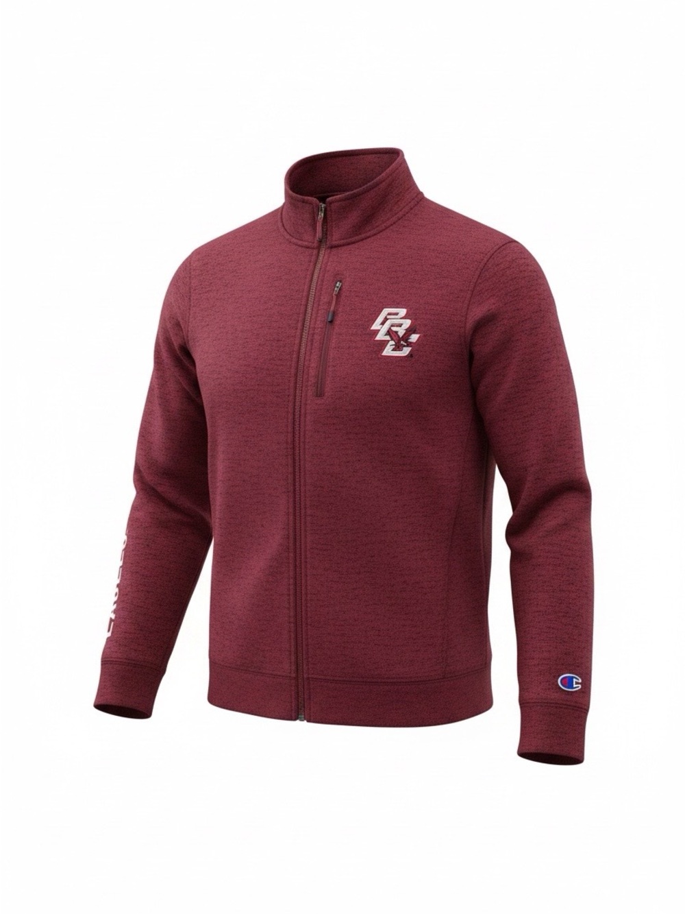 Boston College full zip sports sweater w/logos-medium-NEW no tags-Champion brand